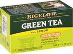 Bigelow Tea Decaffeinated Green Tea with Lemon, Decaf Tea with Green Tea and Lemon, 20 Count Box (Pack of 6), 120 Total Tea Bags