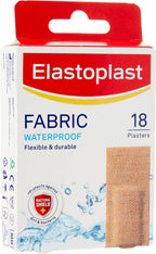 Elastoplast Waterproof Fabric Plaster Strips, 18 Strips