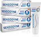 Sensodyne Repair and Protect Whitening Toothpaste, Toothpaste for Sensitive Teeth and Cavity Prevention, 3.4 oz (Pack of 4)