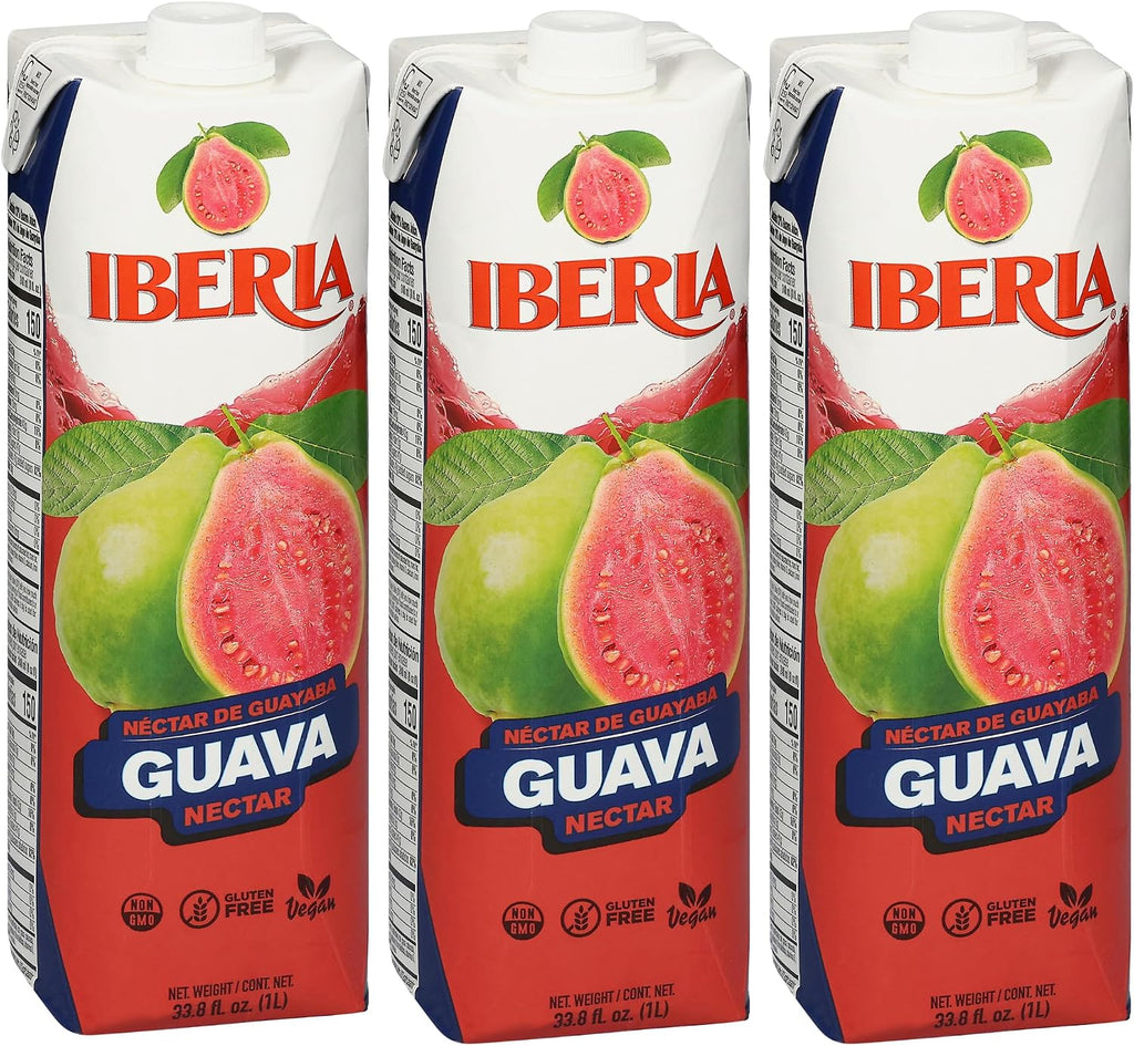 Iberia Guava Nectar 33.8 Ounce (Pack Of 3)