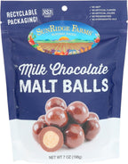 SUNRIDGE FARMS Milk Chocolate Malt Balls, 7 OZ
