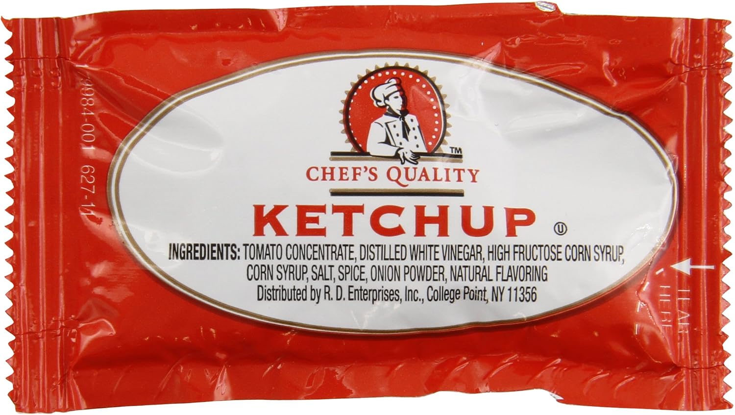 Chef's Quality Tomato Ketchup, 1000 Count