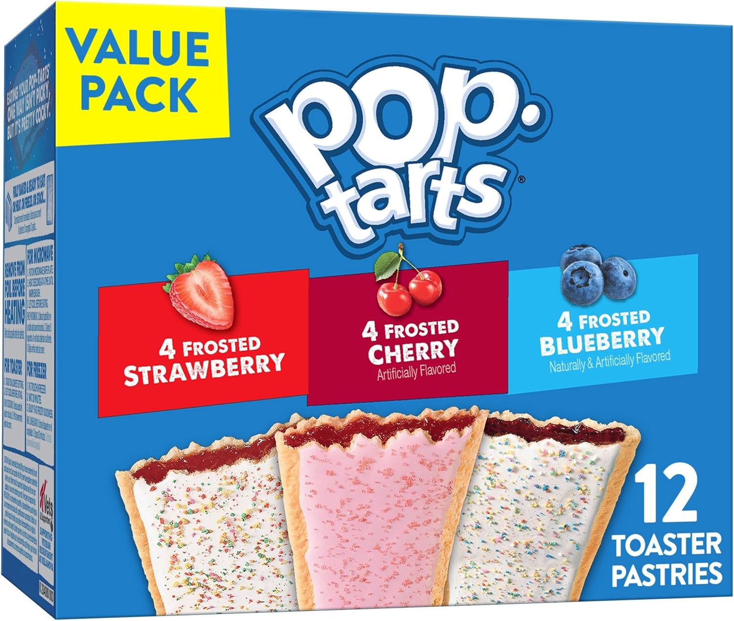 Pop-Tarts Toaster Pastries, Breakfast Foods, Kids Snacks, Variety Pack (12 Pop-Tarts)