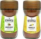 Tastlé Café Natural Flavored Instant Coffee, Vanilla & Hazelnut Variety Pack, 2.65 Oz, Pack of 2