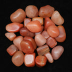 "ZAICUS 1LB Carnelian Tumbled Stones Polished Natural Healing Crystals for Chakra Balancing Feng Shui Energy, Reiki Meditation, Good Luck Stones for Home Decor Meaningful Gifts 20�25 mm"