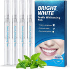 Teeth Whitening Pen, 4 Pack Tooth Whitening Gel Formula for Instant Stain Removal, Brightens Smile & Neutralizes Yellow Tones, Safe for Sensitive Teeth, Mint Flavor