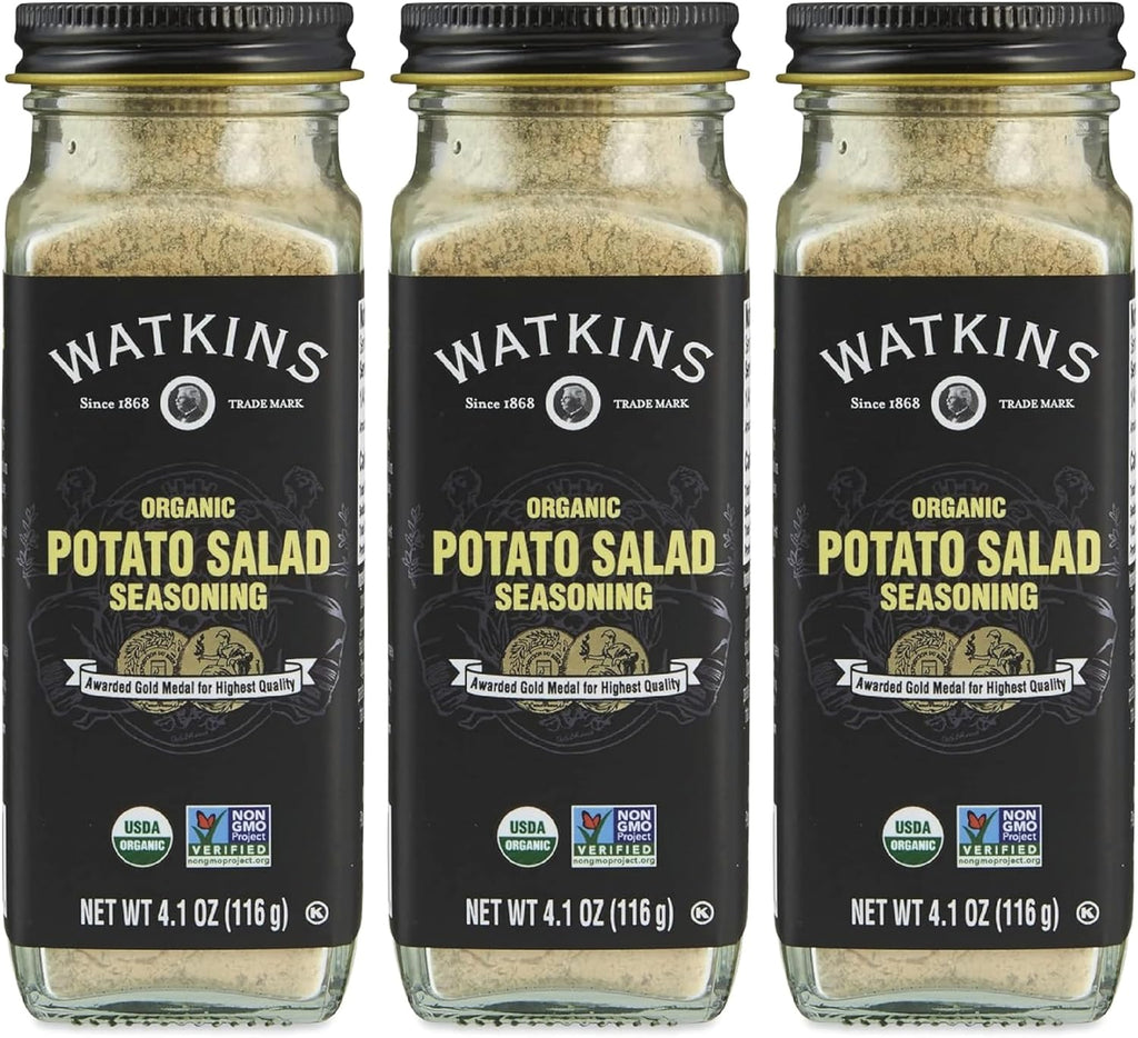 Watkins Gourmet Organic Spice Jar, Potato Salad Seasoning,4.1 Ounce (Pack of 3)