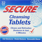 Denture Cleanser 32 Tab By Secure Denture Adhesive (1 Each)