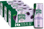 Maison Perrier Forever Blackberry Flavored Sparkling Water, 11.15 Fl Oz Cans, 8 Count, 3 Pack