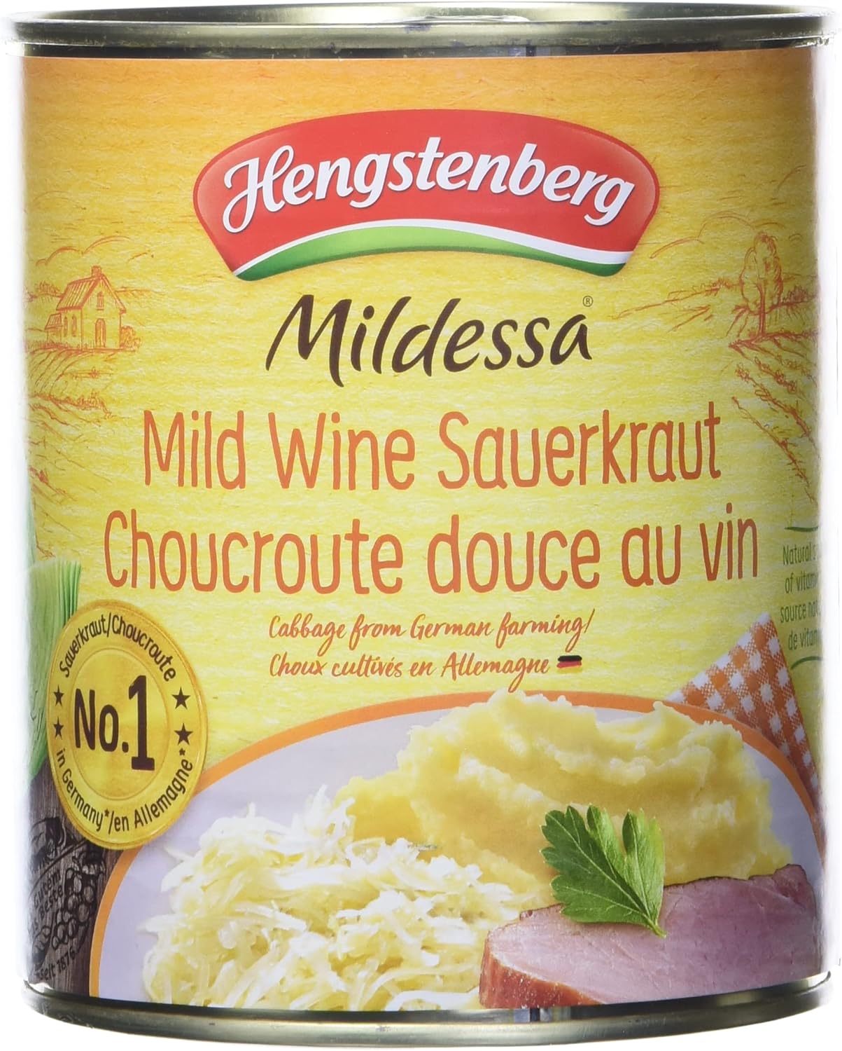 HENGSTENBERG Sauerkraut Mildessa Wine, 28.6 OZ
