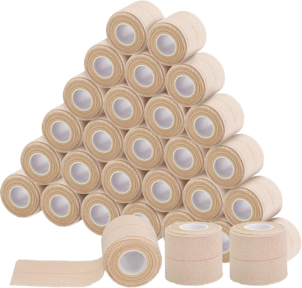 30 Rolls Adhesive Elastic Tape Bandage Tape Self Adhesive Wrap Elastic Flexible Stretch Bandages for Sports Support Animal Pets(2 Inch x 5 Yard)