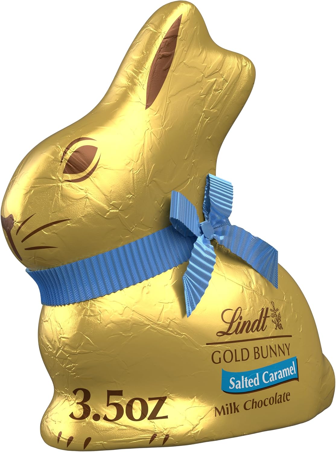 Lindt GOLD BUNNY Salted Caramel Milk Chocolate, Hollow Milk Chocolate Candy Bunny, 3.5 oz. Bunny