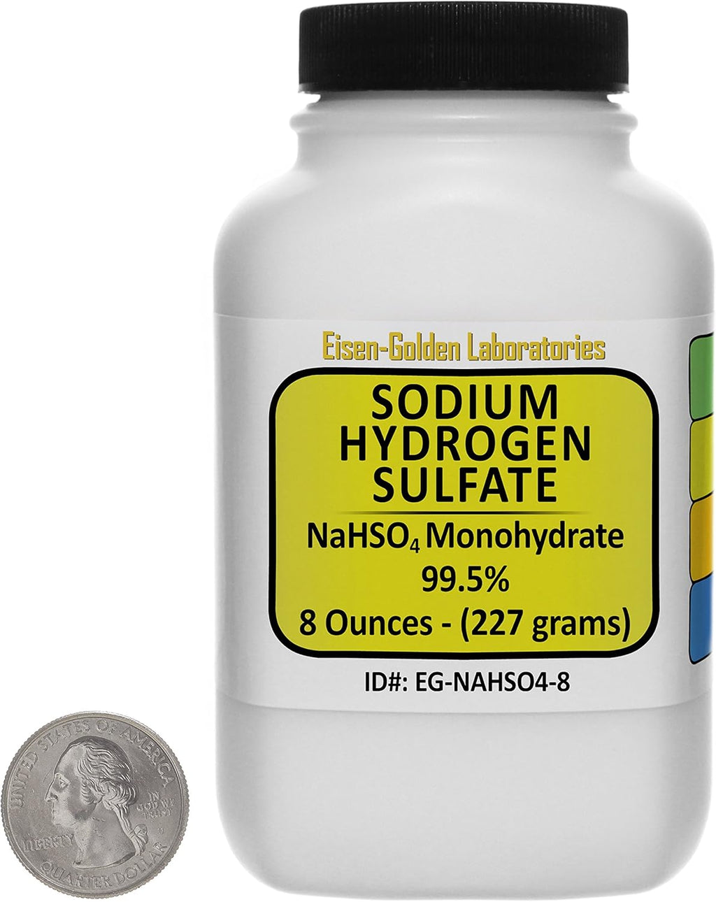 Sodium Hydrogen Sulfate [NaHSO4] 99.5% ACS Grade Prills 8 Oz in a Space-Saver Bottle