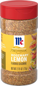 McCormick Seasoning, Rosemary Lemon, Signature Seasonings, Herbal Blend with Bright Flavor, Shake On, For Roasted Veggies, Pasta & Rice Dishes, No Artificial Flavors, No MSG Added, 2.75 oz