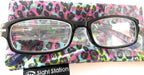 Foster Grant Sight Station Women's Alexa Rectangular Reading Glasses With Case +2.00