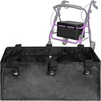 Large Under Seat Rollator Bag,Rollator Walker Basket,Under Seat Bag Or Tote for Four Wheel Rollator,Reusable Basket Carry Insert for Women Men Seniors,Walker Underseat Basket