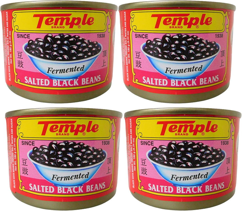 Temple Salted Black Beans 180g (Pack of 4) in Intfeast Packaging