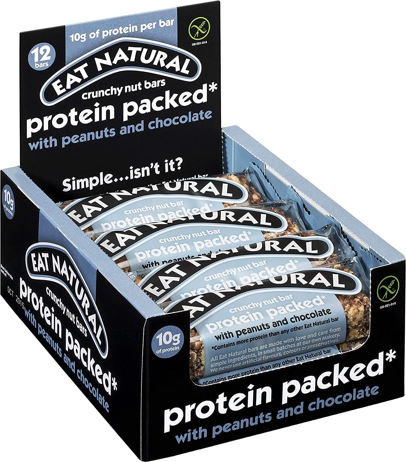 Eat Natural Protein Bar 45g, Gluten Free, 12 Pack