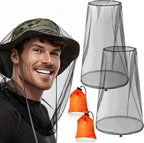 2 Pack Mosquito Head Nets with Drawstring - Ultra Large & Extra Long, Premium Breathable Bug Net for Head, Universal Fit for Hats, Mosquito Net Hat for Hiking, Camping, Fishing, Gardening
