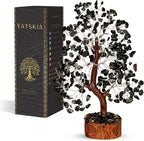 Black Tourmaline Crystal - Money Tree, Bonsai Tree, Black Tree, Tree of Life Decor, Chakra Tree of Life, Energy Gifts for Women, Crytals and Gemstones