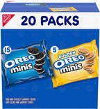 OREO Mini Mix Sandwich Cookies Variety Pack, 20 Snack Packs