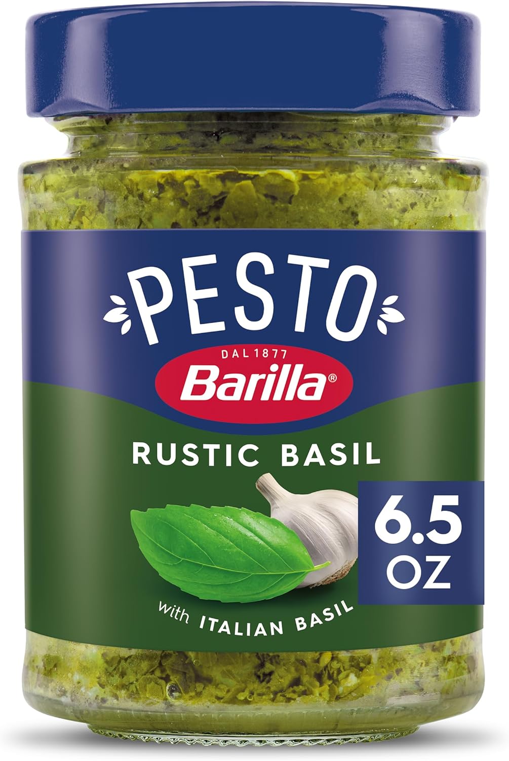 Barilla Rustic Basil Pesto with Italian Basil Pasta Sauce and Spread