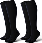 LEVSOX Cotton Compression Socks for Women&Men 20-30mmHg Knee High Cute Support Sock for Nurses Pregnancy Travel