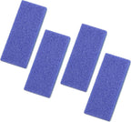 VOCOSTE 4 Pcs Foot Care Exfoliating Scrub Stone, Double Sided Fine and Coarse Pumice Stone, Foot File, Blue