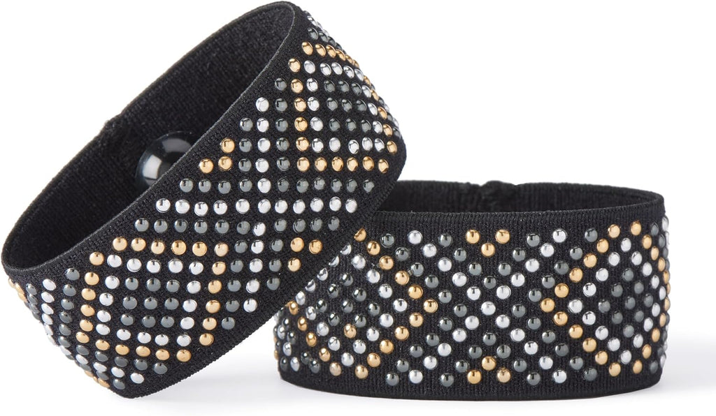 Blisslets Acupressure Motion Sickness Bands - Cecilia Duo (Large) - Stylish Morning Sickness Relief Band | Travel, Pregnancy, Cruise