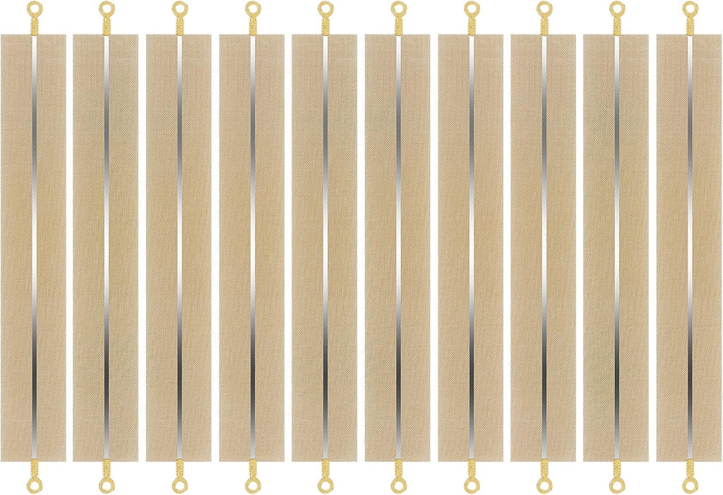 10 Pieces Impulse Sealer Replacement Parts 8 Inch Heat Seal Strips Replacement Element Grip Impulse Sealer Heating Element Service Spare Repair Kit, 200mmx2mm