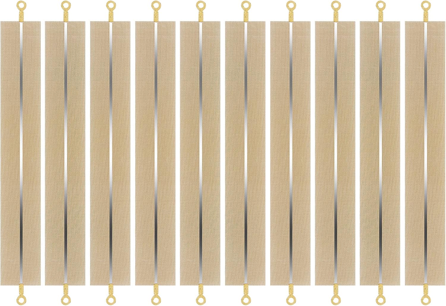 10 Pieces Impulse Sealer Replacement Parts 8 Inch Heat Seal Strips Replacement Element Grip Impulse Sealer Heating Element Service Spare Repair Kit, 200mmx2mm