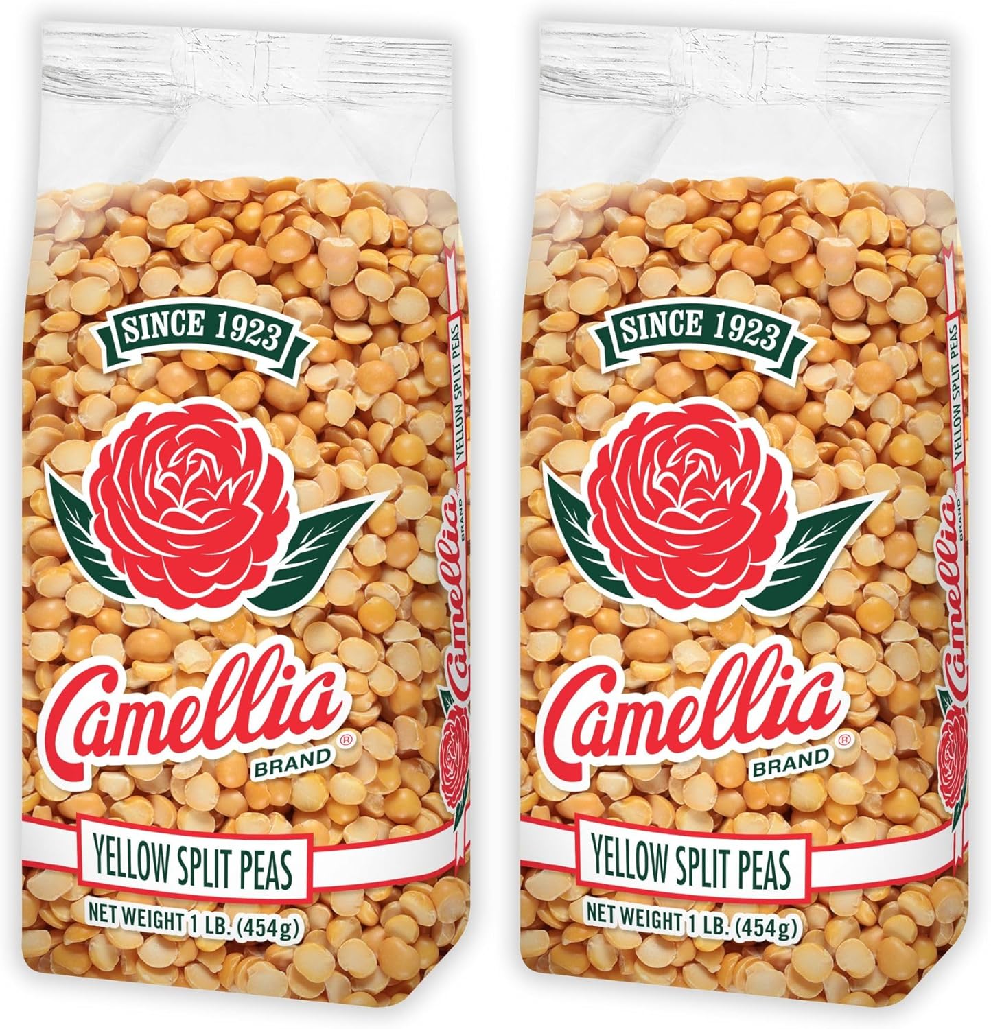 Camellia Brand Dried Yellow Split Peas – Premium Non-GMO Split Peas for Indian Dal, Hearty Split Pea Soups, Stews, Curries, and Purees – Gluten-Free, High Protein, Vegan & Vegetarian Friendly, 1 Pound (Pack of 2)