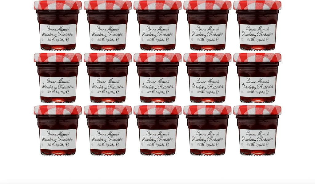 Bonne Maman Strawberry Preserves, 1 Ounce Jars (Pack of 15)