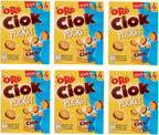 6X Saiwa Oro Ciok Pocket Mini Biscuits Filled with Low-Fat Cocoa Cream (4 Bags of 40g) 160g Cookies