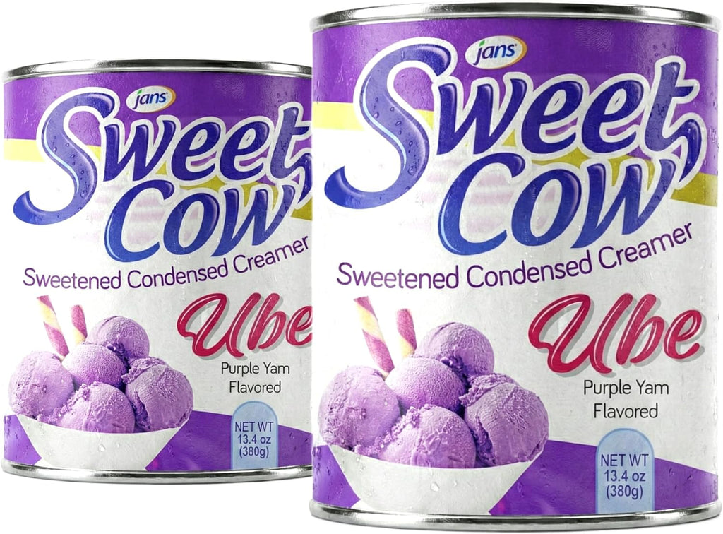 Ube Condensed Milk, 13.40 oz (Pack of 2) | Jans Sweet Cow Ube Sweetened Condensed Creamer