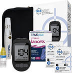 TRUENESS Blood Glucose Meter Bundle - Blood Glucose Monitor, Case, 100 Test Strips, 100 Lancets, Lancing Device, Control Solution - Fast, Easy Testing Supplies for Home Use