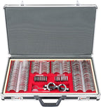 Trial Lens Set Optical Trial Lenses 268 Piece Trial Lens Set Metal Edge Aluminum Case Adjustable Eye Test Trial Frame Grade A