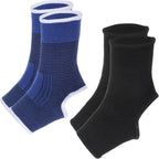2 Pairs Muay Thai Ankle Support Compression Ankle Sleeve Boxing Foot Braces for Men Women Kickboxing Martial Arts Gym Running Sports, Breathable Foot Wraps Support