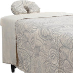 ForPro Premium Designer Microfiber 3-Piece Massage Sheet Set, Island Tranquility, Stain and Wrinkle-Resistant, Includes Massage Flat Sheet, Fitted Sheet and Face Rest Cover, Natural, 36" x 77" x 7"