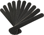 HeeYaa Nail File 10 PCS Professional Double Sided 100/180 Grit Nail Files Emery Board Black Manicure Pedicure Tool and Nail Buffering Files