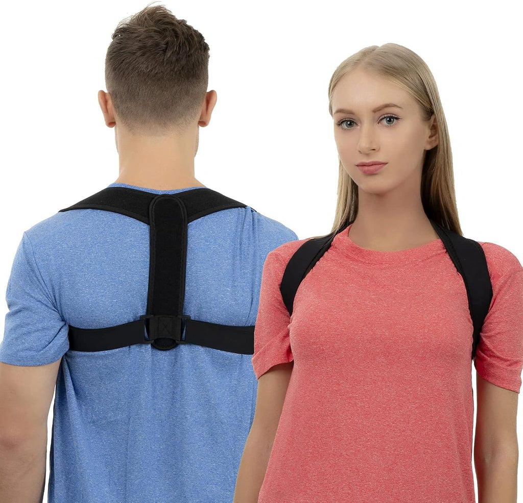 Posture Corrector for Women and Men, Adjustable Upper Back Brace, Breathable Back Shoulder Straightener Posture Support, Correcting Hunchback and Bad Posture.
