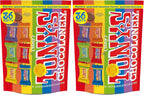 Tony’s Chocolonely Assorted Chocolate Candy Pieces,Belgian Milk & Dark Chocolate,CaramelSeaSalt,Almond Sea Salt,Honey Almond Nougat,Pretzel Toffee,QualityFairtradeCocoa,36 Count,11.28 Oz(Pack of 2)