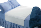 Saddle Style Absorbent Bed Pad with Tuck-in Sides (34 x 52 Inch) - Waterproof Washable 300x for Incontinence Tuckable Reusable Underpad Protection (Full, Queen) - Baby, Child, Adult - Sequoia Health