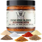 Sweet Heat BBQ Rub by Chimi Boss Blends, 7oz – All-Natural BBQ Seasoning with a Bold Kick of Sweet and Spicy – Handcrafted, No Fillers, Perfect Barbecue Rub for Grilling Meats, Ribs, Chicken, Pork & Veggies