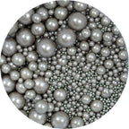Silver Sprinkles Pearl Sugar 4.58 oz, Silver Pearls For Cake Decorating