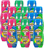 WARHEADS Super Sour Double Drops - Liquid Sour Candy - Blue Raspberry, Green Apple and Watermelon Assorted Flavors - 1.01 oz. Bottles - 12 Pack