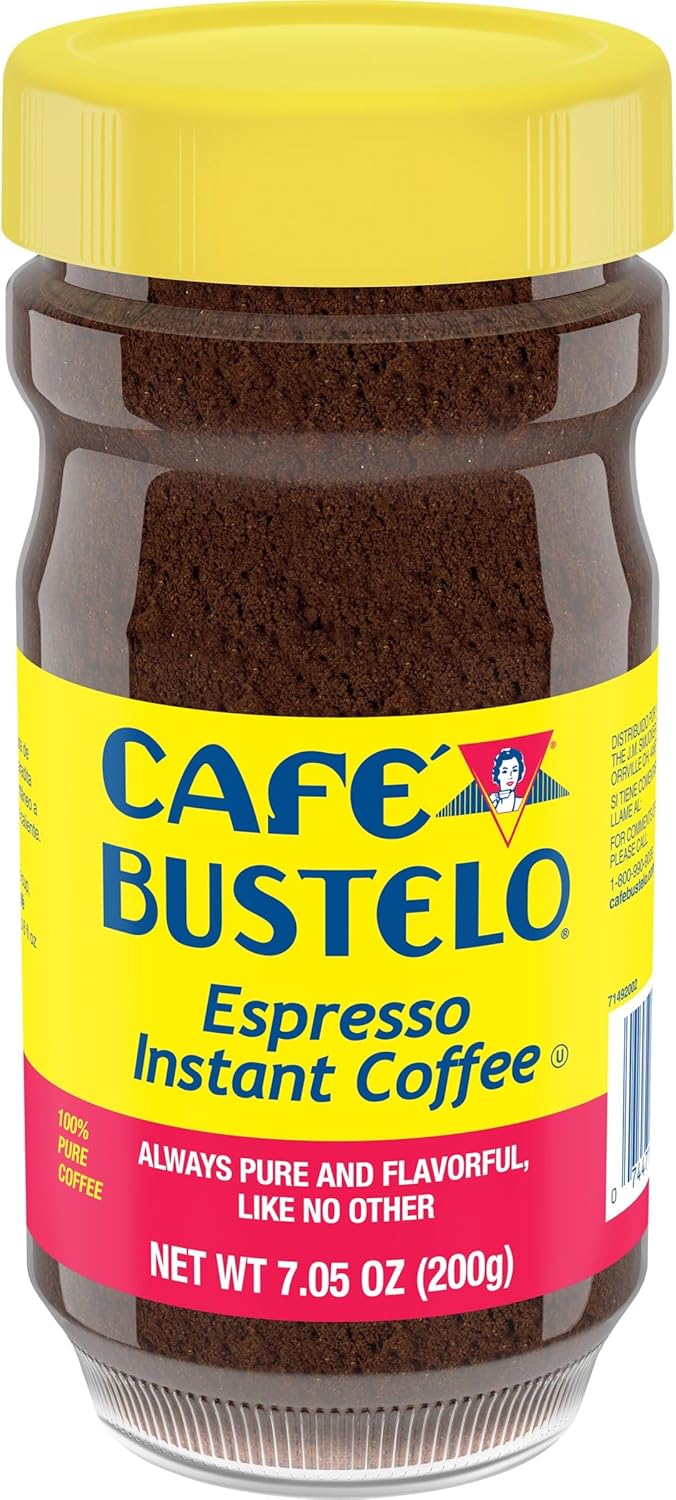 Café Bustelo Espresso Style Dark Roast Instant Coffee, 7.05 Ounces