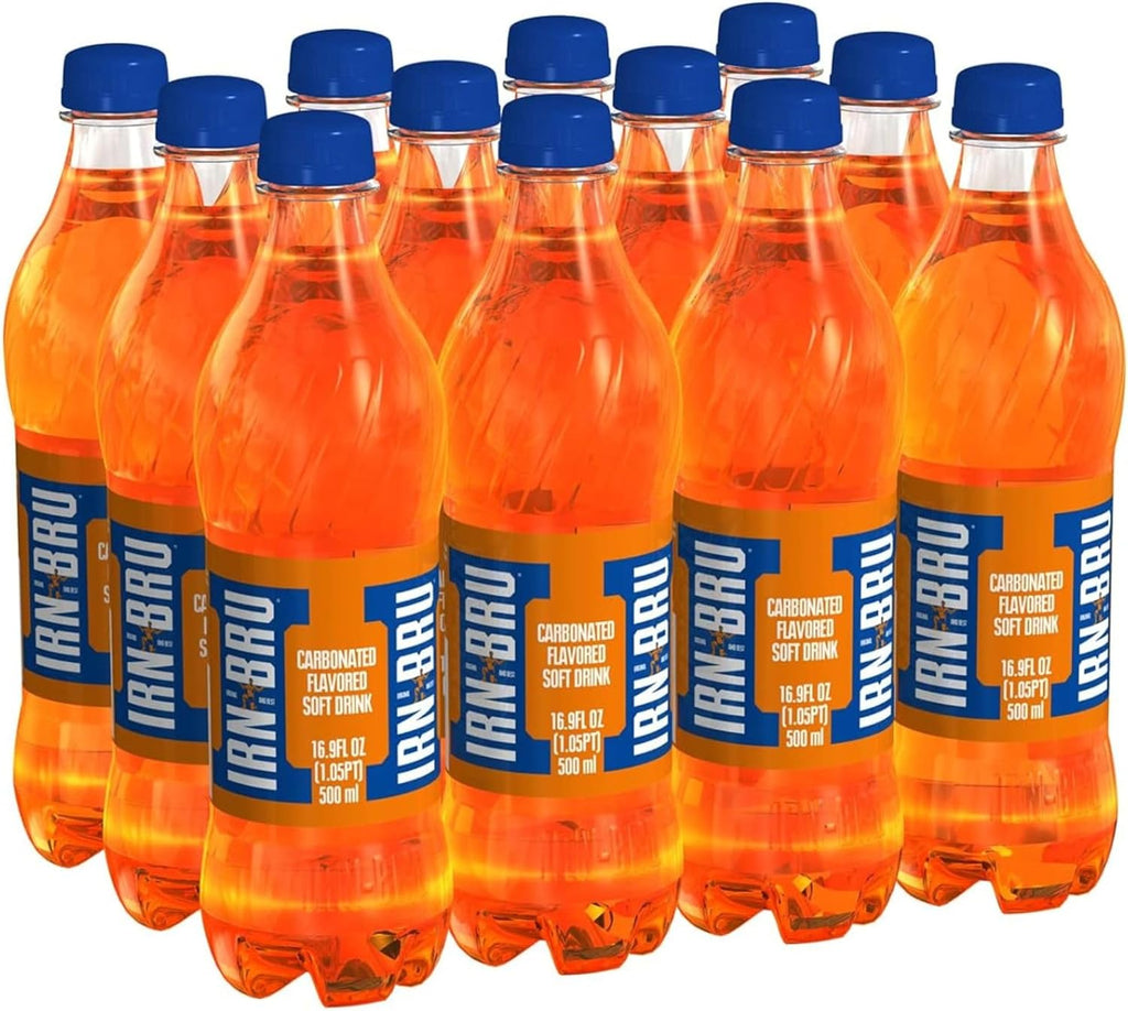 Irn-Bru Bottles, 16.9 Fl Oz (Pack of 12)