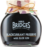 Mrs Bridges Blackcurrant Preserve with Sloe Gin, Made in Scotland, 12oz Jar (Pack of 1)