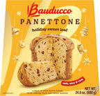 Bauducco Classic Panettone, 24.0 oz (Pack of 1) - Soft and Moist Bread with Candied Fruit and Raisins - Traditional Italian Slow Rise Dough Recipe